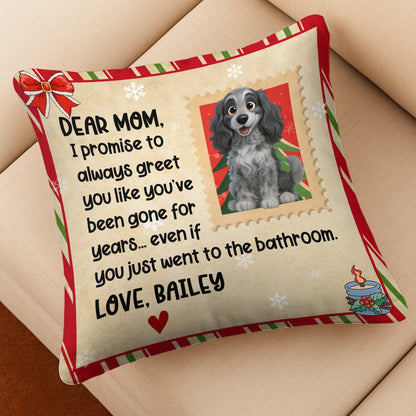 Personalized Dog Christmas Pillow – Cute Pet Message From Your Dog PL-NM36-TT12-web4