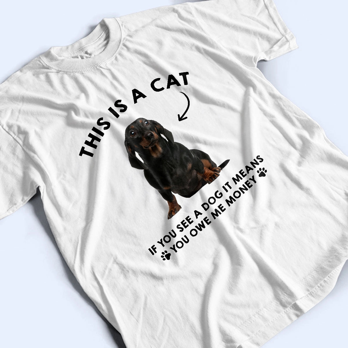 Personalized Dog Lover T-Shirt - Custom Pet Photo & Funny Quote Tee-TS-NM29-HN11-web3