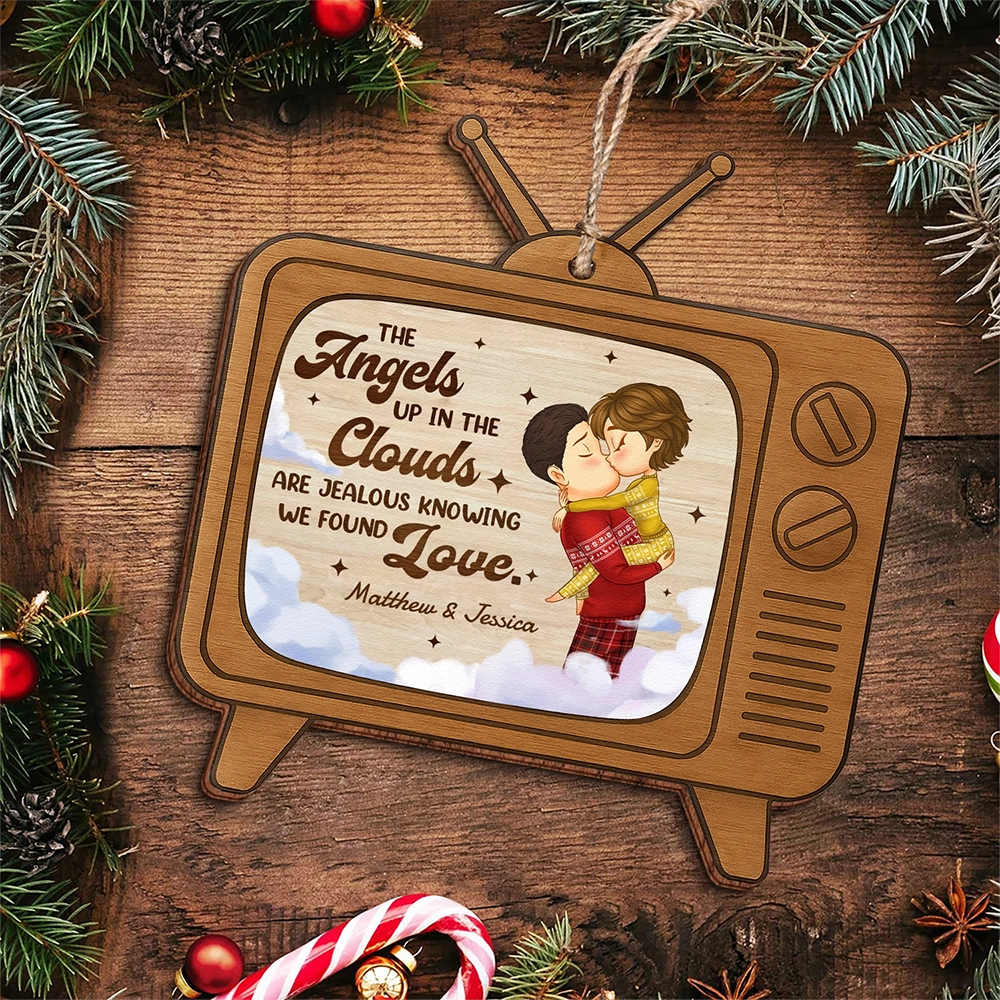Personalized Double-Sided Wooden Ornament - Custom Christmas Decoration for Couples & Families-UWOCPD-HN05-TT74web3