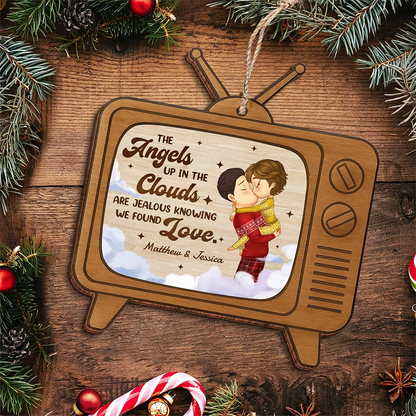 Personalized Double-Sided Wooden Ornament - Custom Christmas Decoration for Couples & Families-UWOCPD-HN05-TT74web3