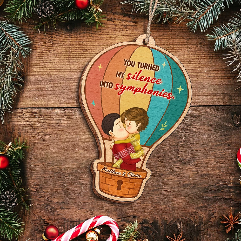 Personalized Double-Sided Wooden Ornament - Custom Christmas Gift for Couples & Families-UWOCPD-HN04-TT86web3