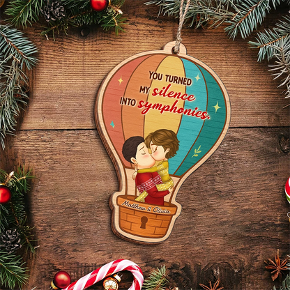Personalized Double-Sided Wooden Ornament - Custom Christmas Gift for Couples & Families-UWOCPD-HN04-TT86web3