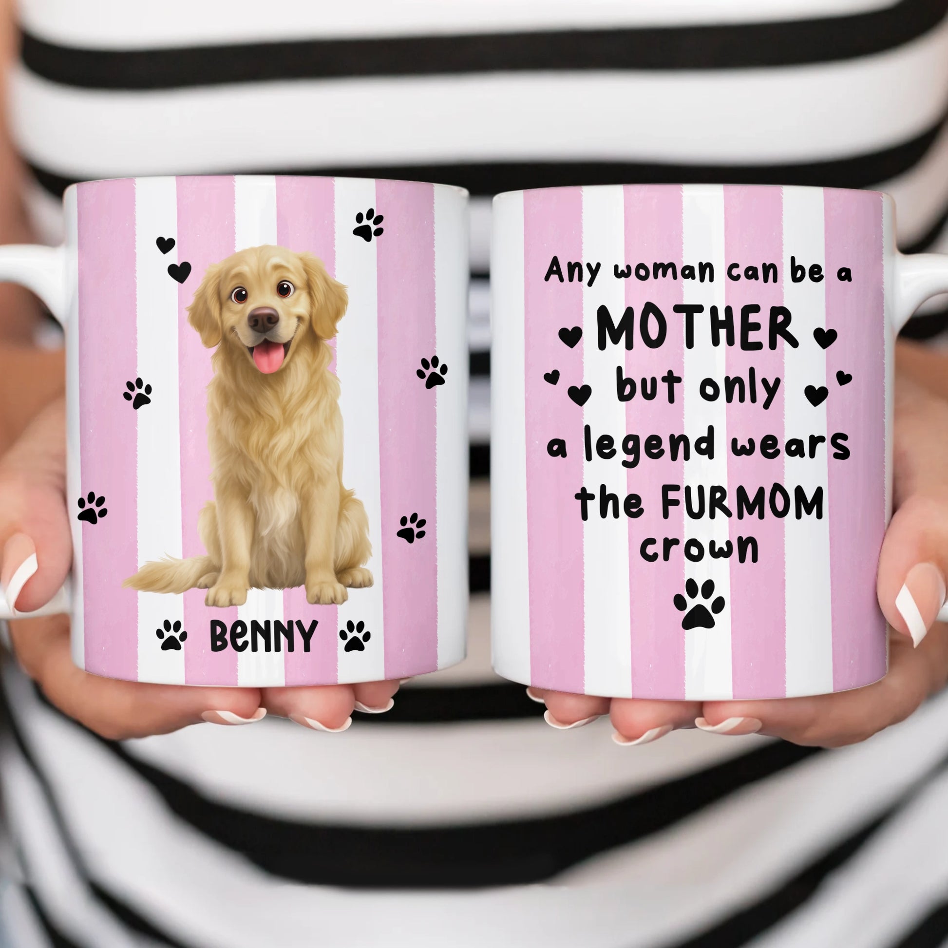 Personalized Fur Mom Mug - Custom Dog Lover Gift-WE-KL36-TT03-web4