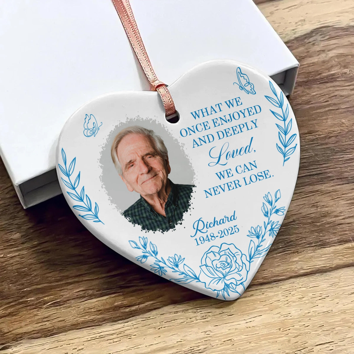 Personalized Memorial Ceramic Ornament - Custom Photo Keepsake-OH-NM37-TT17-WEB3