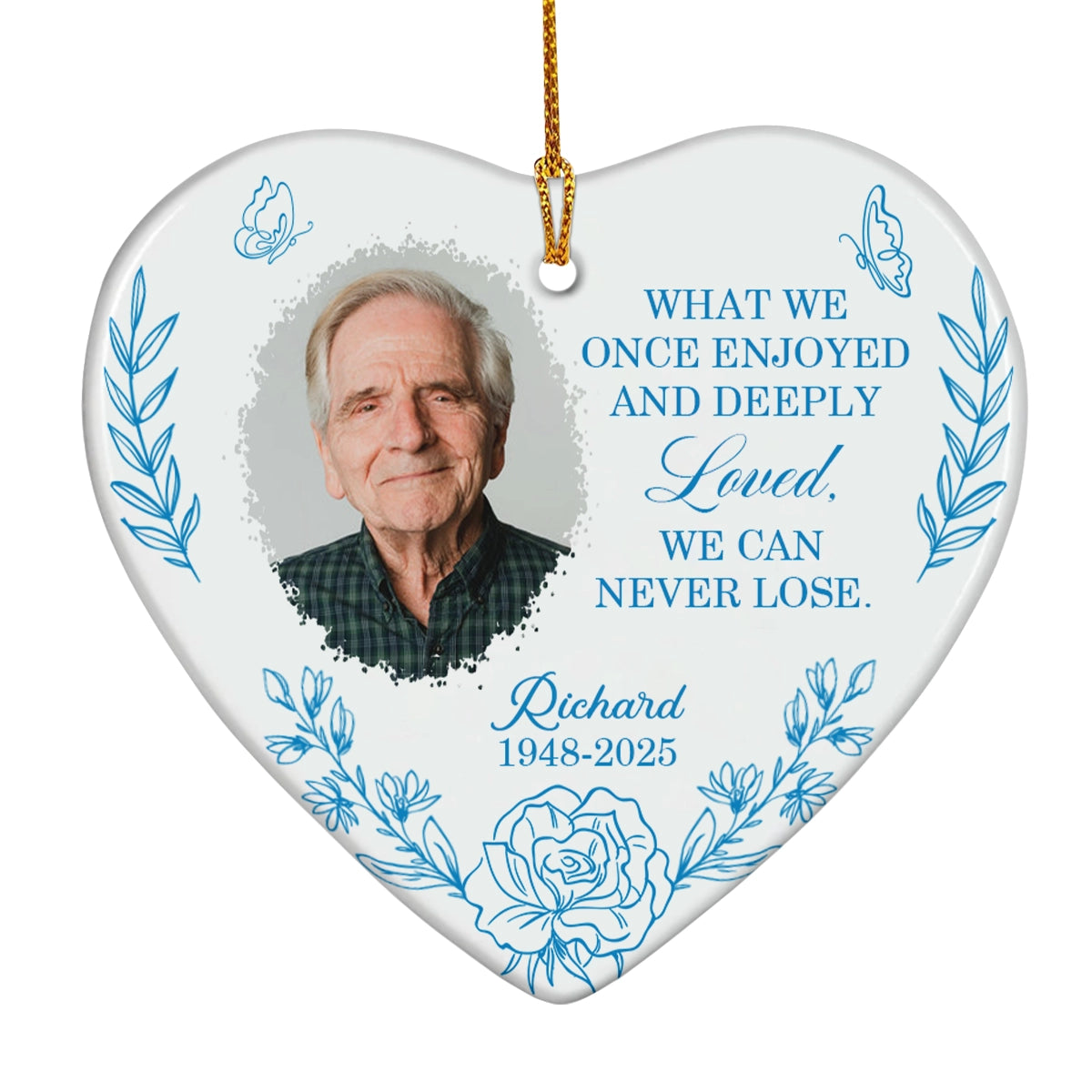 Personalized Memorial Ceramic Ornament - Custom Photo Keepsake-OH-NM37-TT17-WEB4