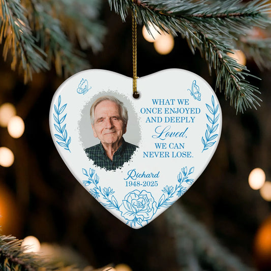 Personalized Memorial Ceramic Ornament - Custom Photo Keepsake-OH-NM37-TT17-WEB5