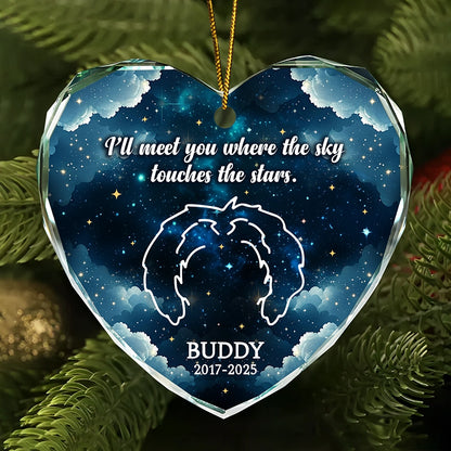 Personalized Pet Memorial Glass Ornament – Custom Heart Keepsake For Pet Lovers-web1