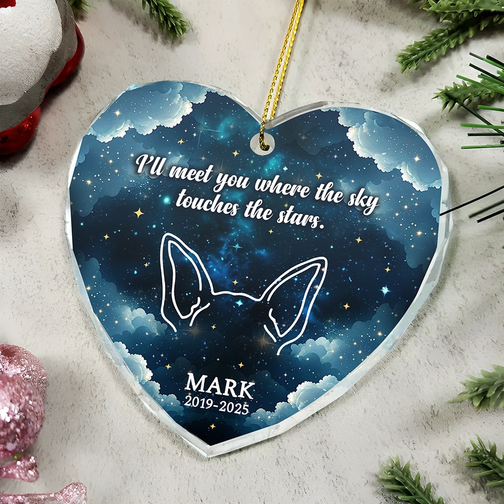 Personalized Pet Memorial Glass Ornament – Custom Heart Keepsake For Pet Lovers-web3