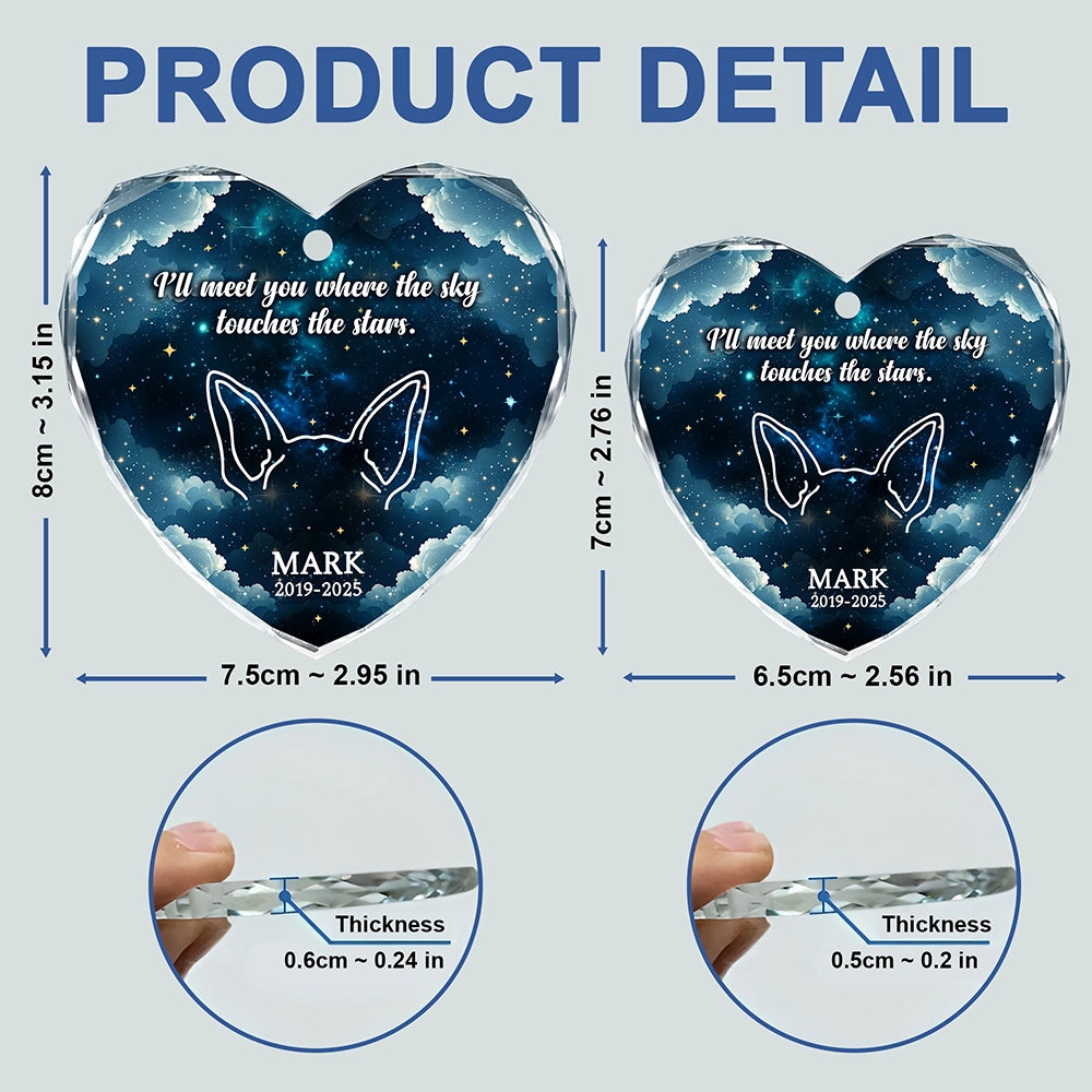 Personalized Pet Memorial Glass Ornament – Custom Heart Keepsake For Pet Lovers-web4