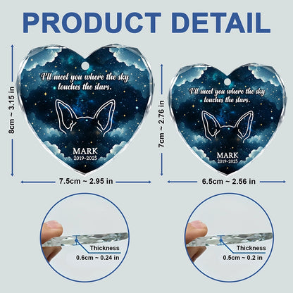 Personalized Pet Memorial Glass Ornament – Custom Heart Keepsake For Pet Lovers-web4