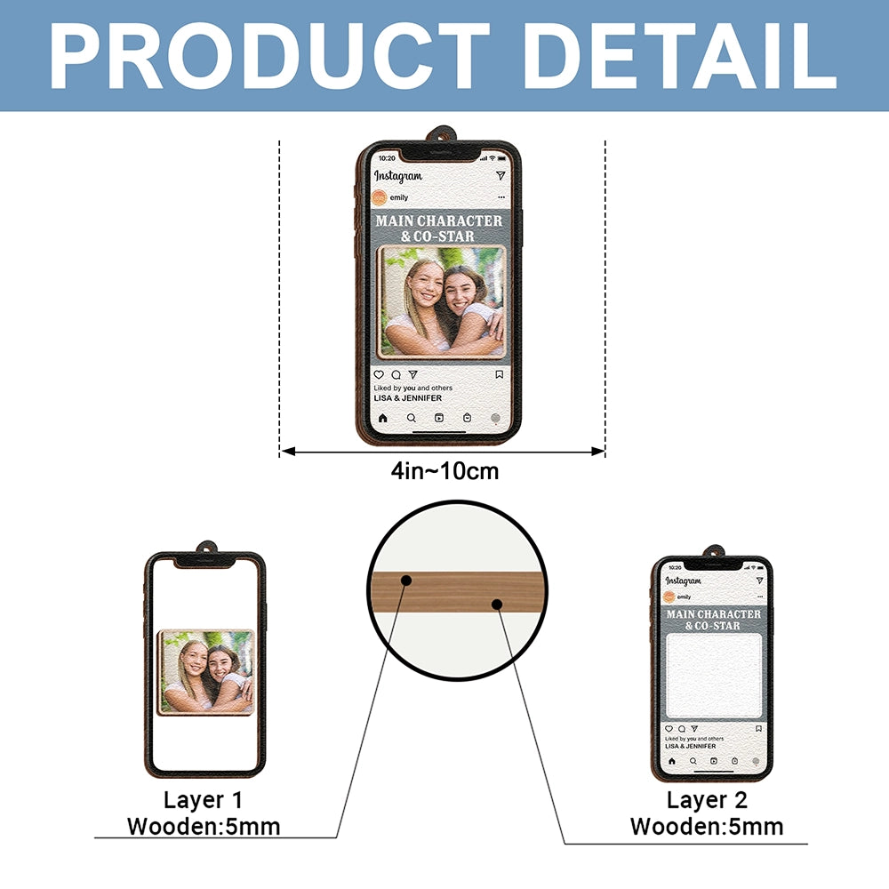 Personalized Social Media Ornament - Custom 2-Layer Christmas Keepsake Gift-web6