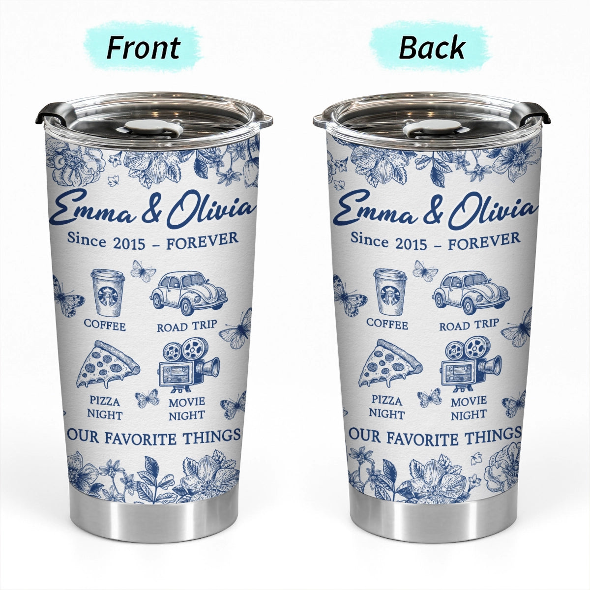 Personalized Tumbler for Best Friends - Our Favorite Things - Meaningful Gift TU-HN44-web1