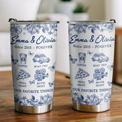 Personalized Tumbler for Best Friends - Our Favorite Things - Meaningful Gift TU-HN44-web2