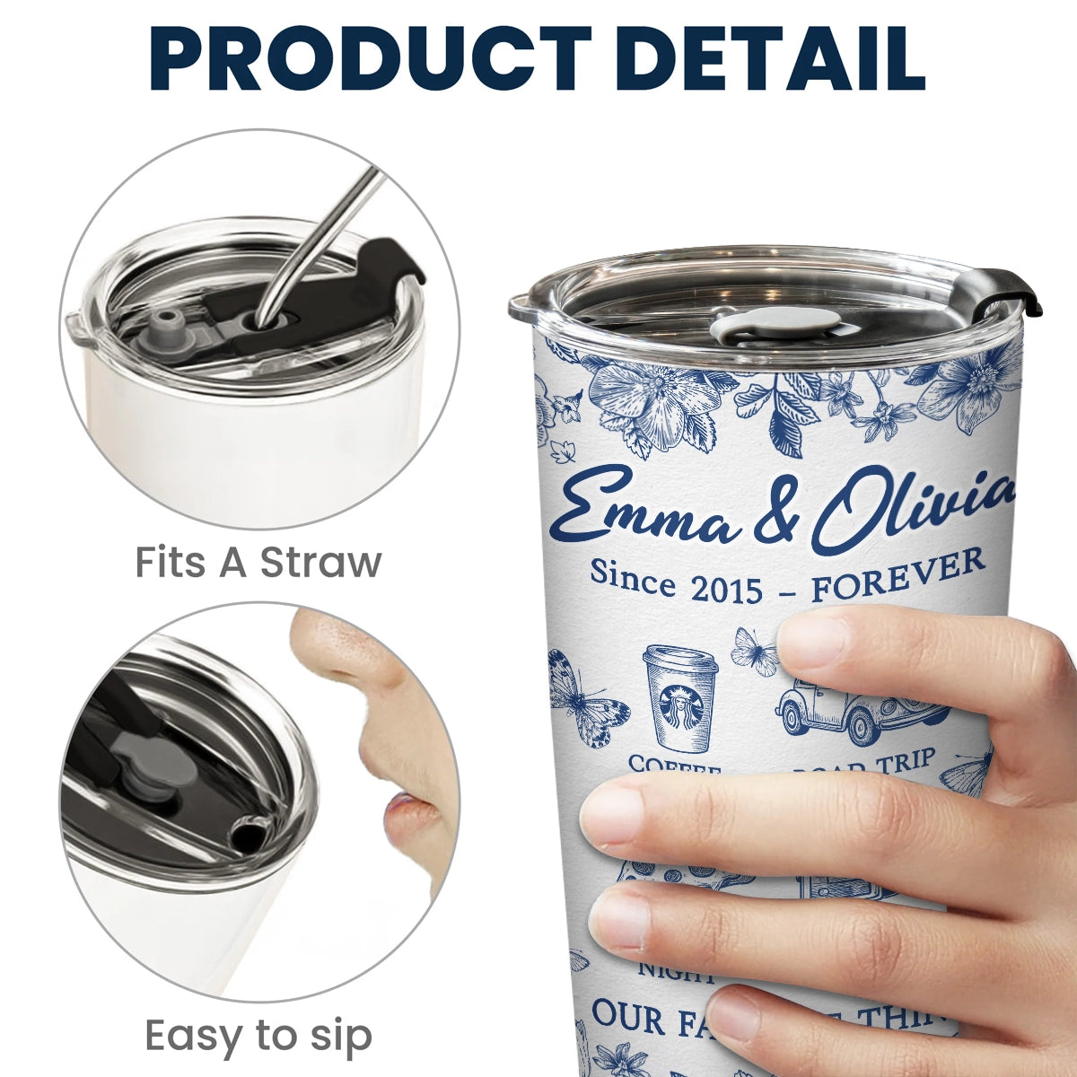 Personalized Tumbler for Best Friends - Our Favorite Things - Meaningful Gift TU-HN44-web5