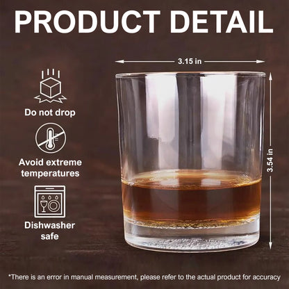 Personalized Whiskey Glass With Custom Message - Unique Birthday Gift - Cooler Than Whiskey RG-NM43-HN17081410-web5