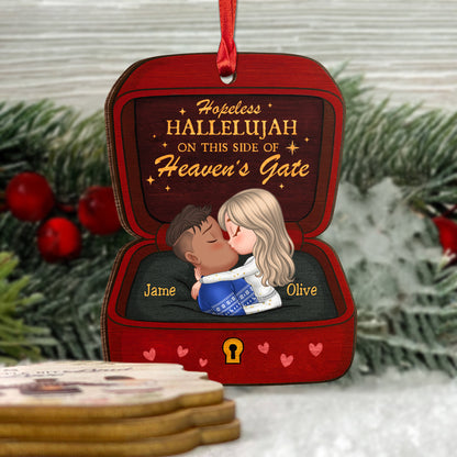 Personalized Wooden Ornament - Hopeless Hallelujah On This Side Of Heaven’s Gate 2
