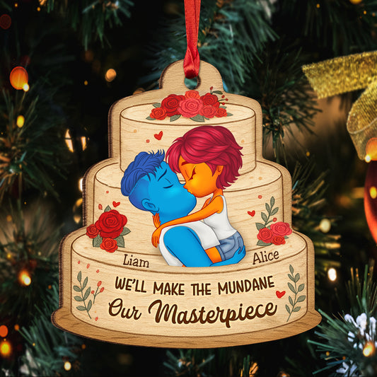 Personalized Wooden Ornament - We’ll Make the Mundane Our Masterpiece 1