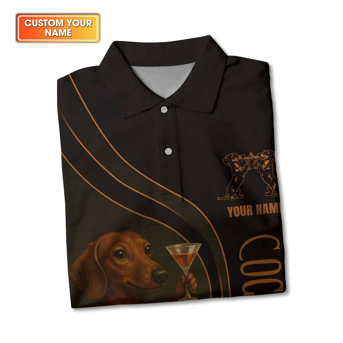 Dachshund Shirt, Funny Dog Cocktail Weenies, Weiner Dog Shirts, Dachshund Sitting In Cocktail Glass With Martini