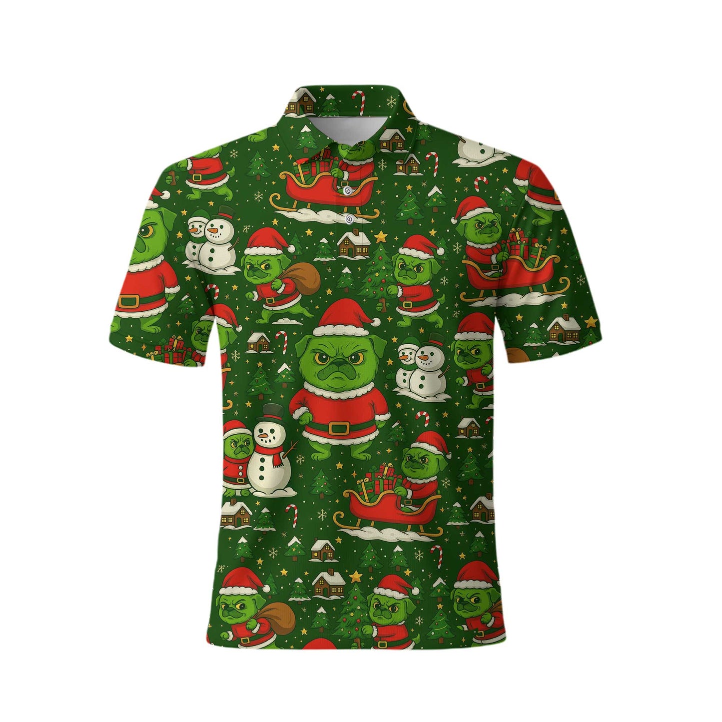 Pugrinch Pattern Shirts, Funny Christmas Pug Shirt, Grinch Pug Hoodie For Pet Lover