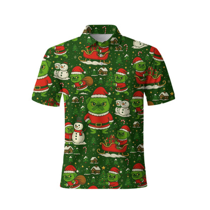 Pugrinch Pattern Shirts, Funny Christmas Pug Shirt, Grinch Pug Hoodie For Pet Lover