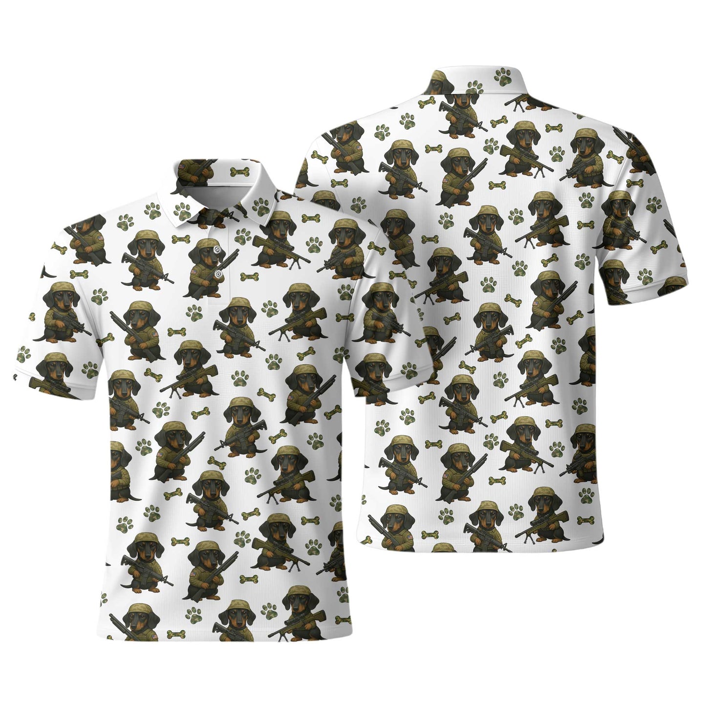 Military Dachshund Soldier T Shirt, Funny Army Dog Pattern, Dachshund T Shirt, Wiener Dog T Shirt