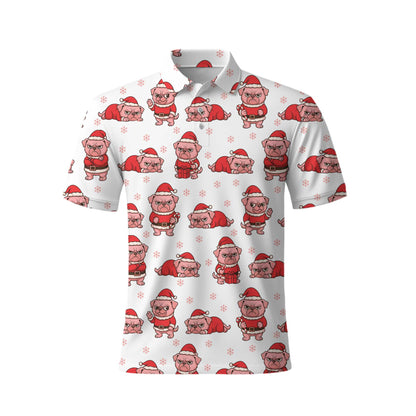 Pink Pug Christmas Hoodie, Funny Pug Christmas Sweatshirt, Perfect Holiday Gift For Dog Lovers