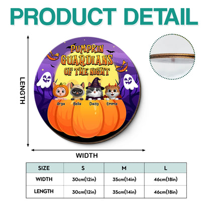 Pumpkin Guardians Of The Night - Personalized Halloween Pet Wood Sign-HW-HH13-HN16-web4