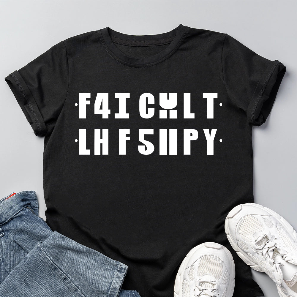 Funny Hidden Message - Fold To Reveal - 100% Organic T-shirt