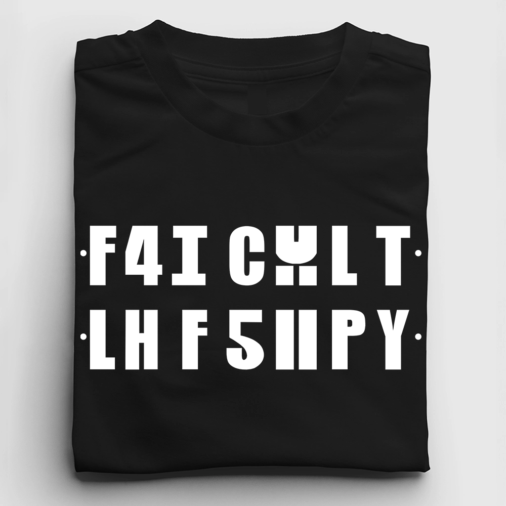 Funny Hidden Message - Fold To Reveal - 100% Organic T-shirt