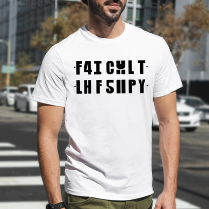 Funny Hidden Message - Fold To Reveal - 100% Organic T-shirt