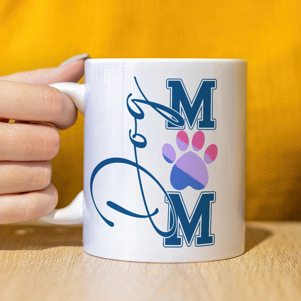 Pride Dog Lover Mug - Love Is Love Fur Is Family - Personalized White Glossy Mug