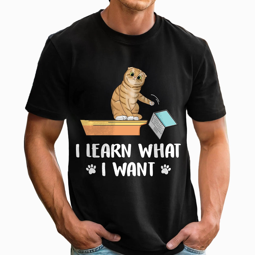 Funny Force To Go To School - Sassy Cat Back To School - Personalized 100% Organic T-Shirt