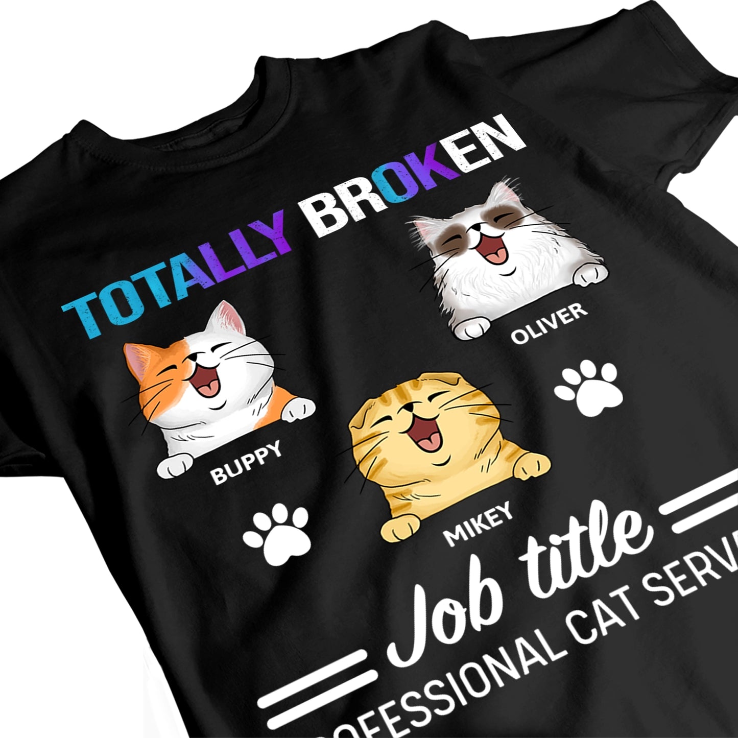 Broken Cat Servant - Personalized 100% Organic T-Shirt