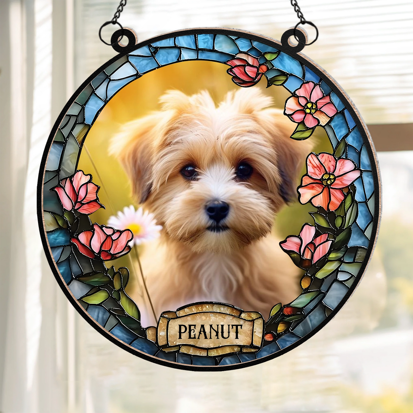 Pet Memorial - Personalized Window Hanging Suncatcher Ornament