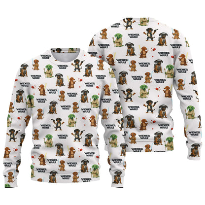 Galaxy Wars Funny Star Parody Dachshund Pattern Polo, Wiener Dog T Shirt, Dachshund T Shirt
