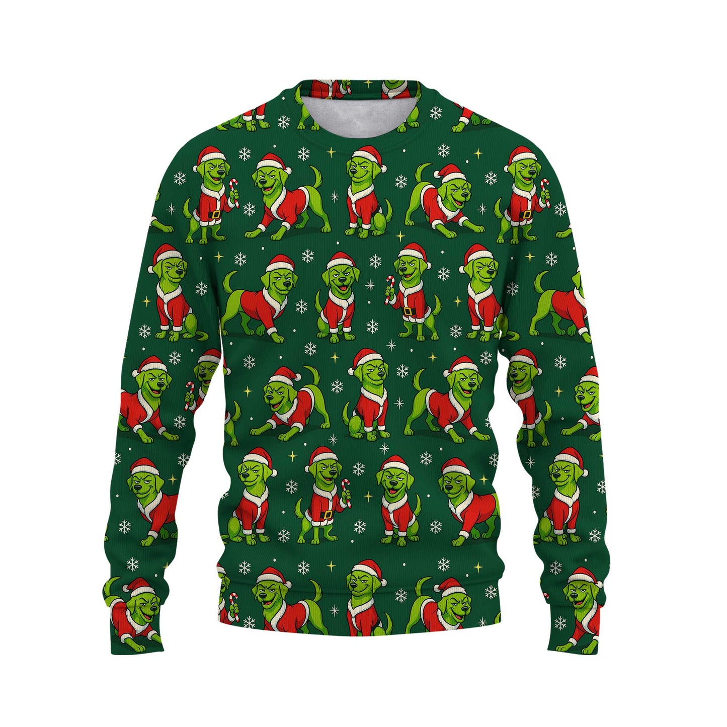 Funny Labrador Retriever Christmas Sweatshirt, Cute Green Dog Shirt, Perfect Christmas Gift for Dog Lovers