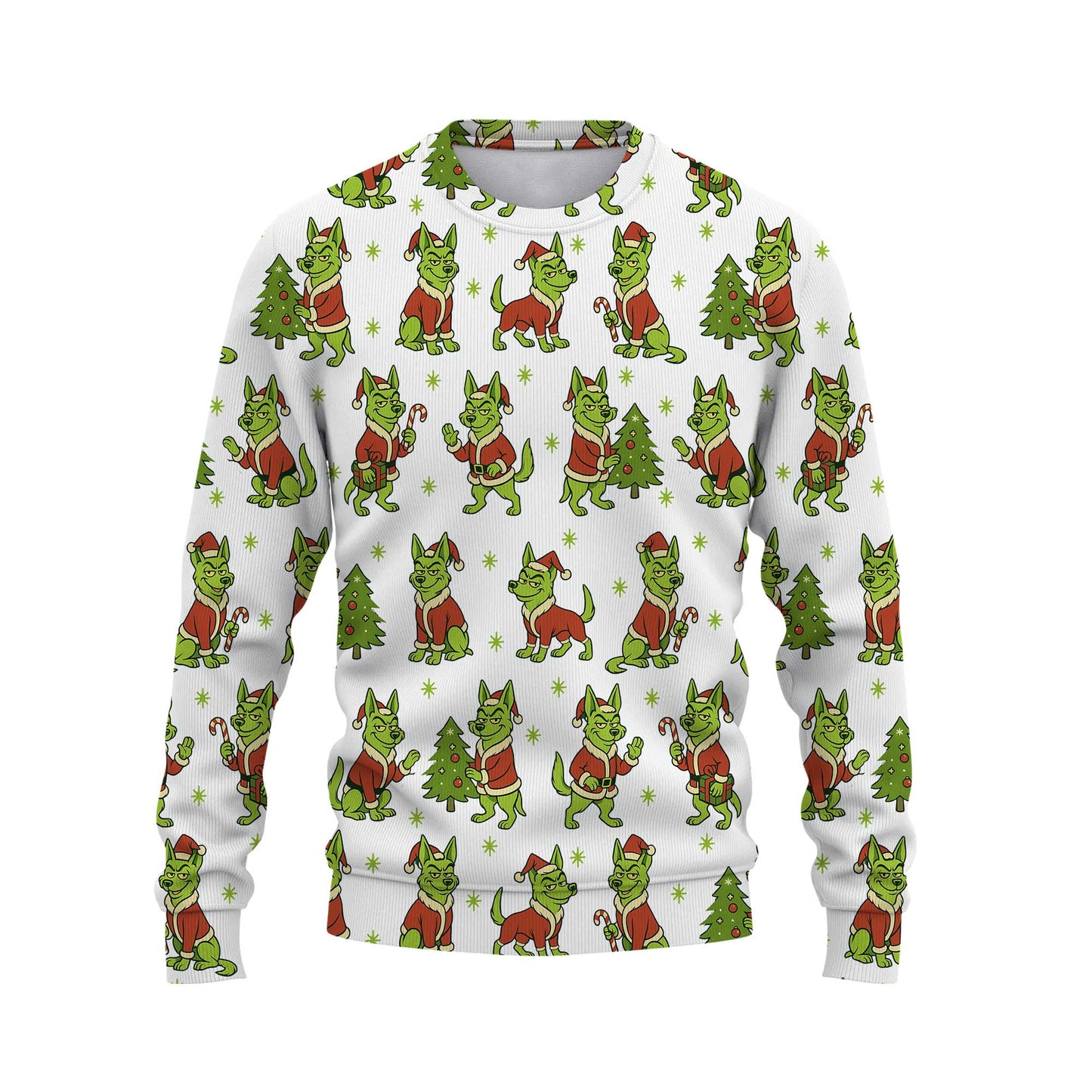 Funny German Shepherd Christmas Hoodie, German Shepherd Xmas Shirt, Dog Pattern Shirt For Pet Lover