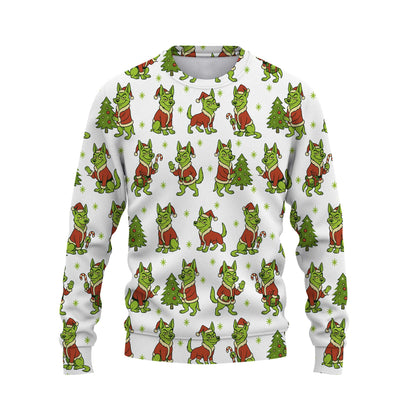 Funny German Shepherd Christmas Hoodie, German Shepherd Xmas Shirt, Dog Pattern Shirt For Pet Lover