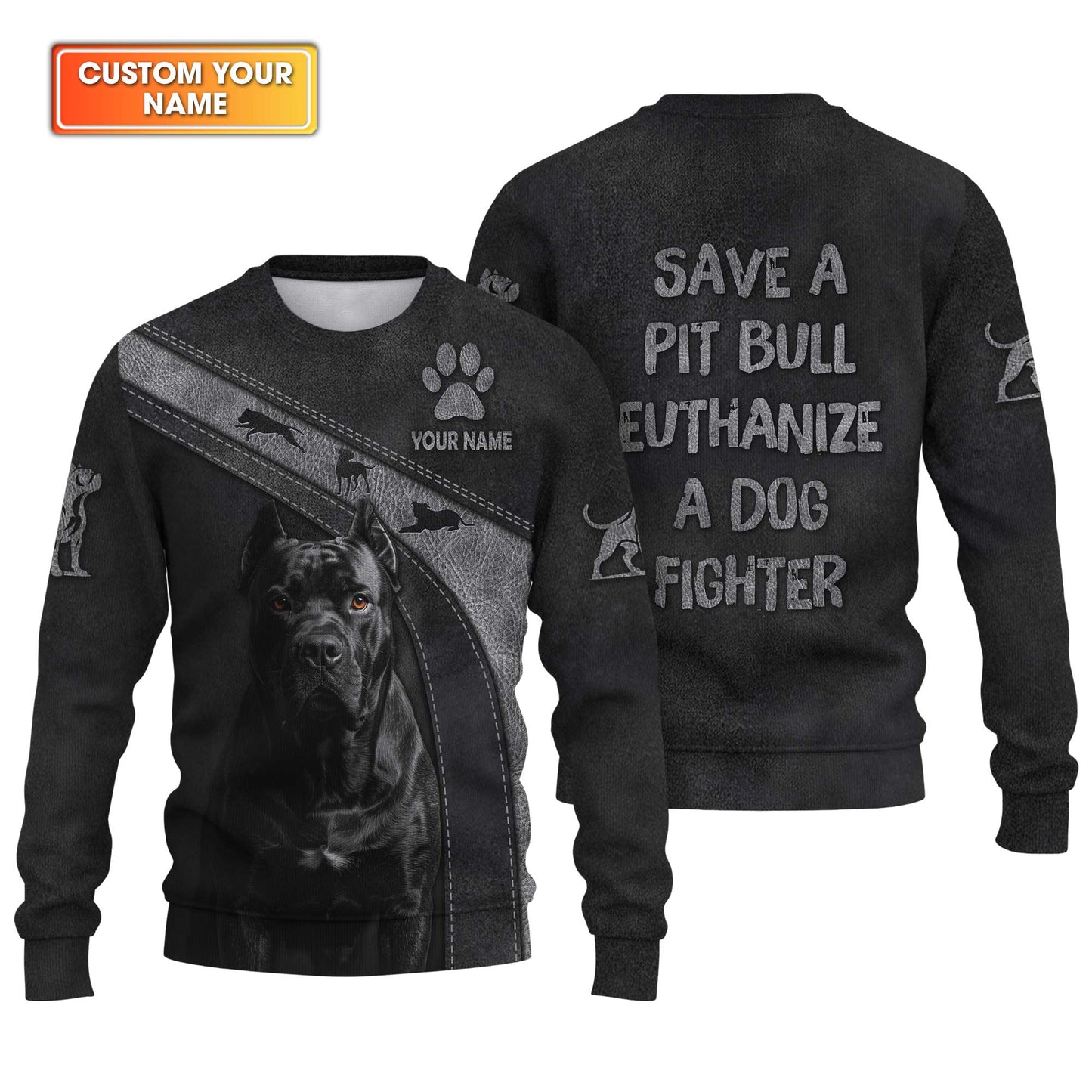Save A Pit Bull Euthanize A Dog Fighter Shirt, Pit Bull T Shirt, Funny Cool Pit Bull Shirt