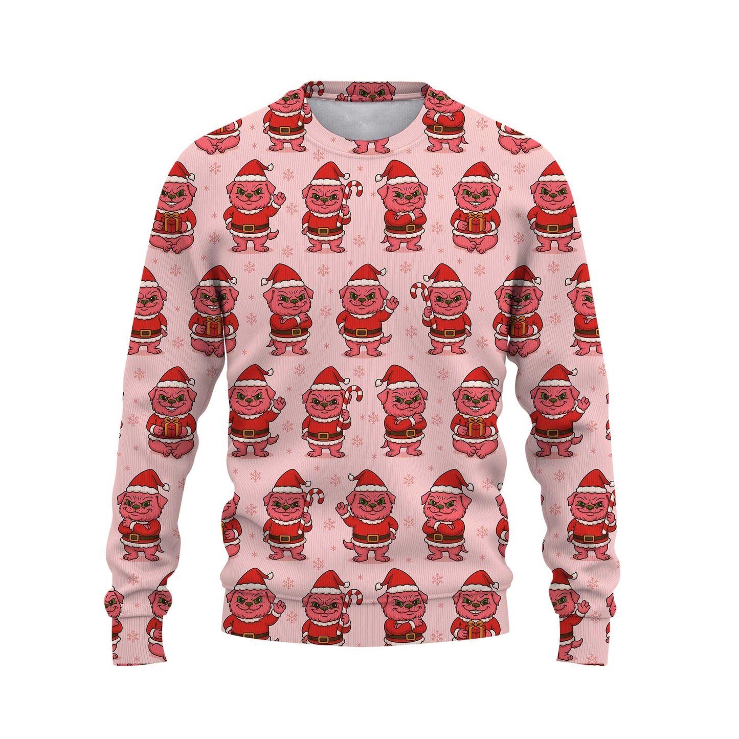 Funny Pattern Pug Shirt, Adorable Pink Grinch Xmas Hoodie, Christmas Pug Shirt For Dog Lover