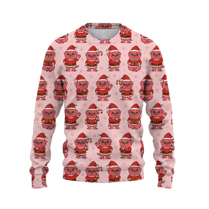 Funny Pattern Pug Shirt, Adorable Pink Grinch Xmas Hoodie, Christmas Pug Shirt For Dog Lover