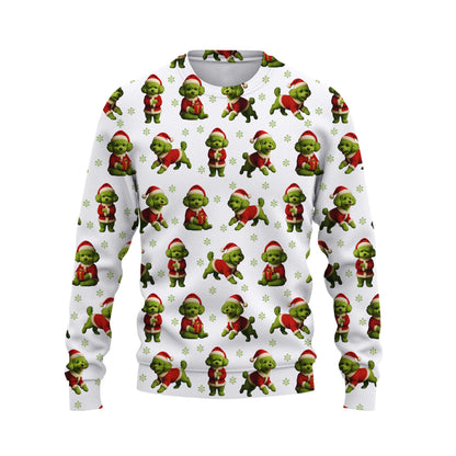 Funny Poodle Pattern Hoodie For Christmas Season, Xmas Poodle Shirt, Poodle Sweater For Dog Lover