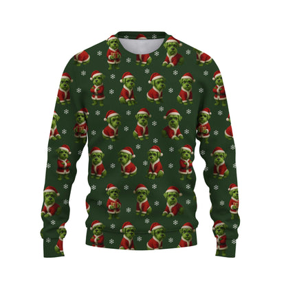 Funny Green Schnauzer Christmas Hoodie, Cute Schnauzer Shirt, Holiday Gift for Schnauzer Lovers