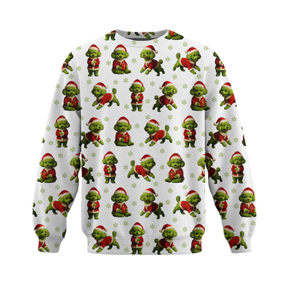 Funny Poodle Pattern Hoodie For Christmas Season, Xmas Poodle Shirt, Poodle Sweater For Dog Lover