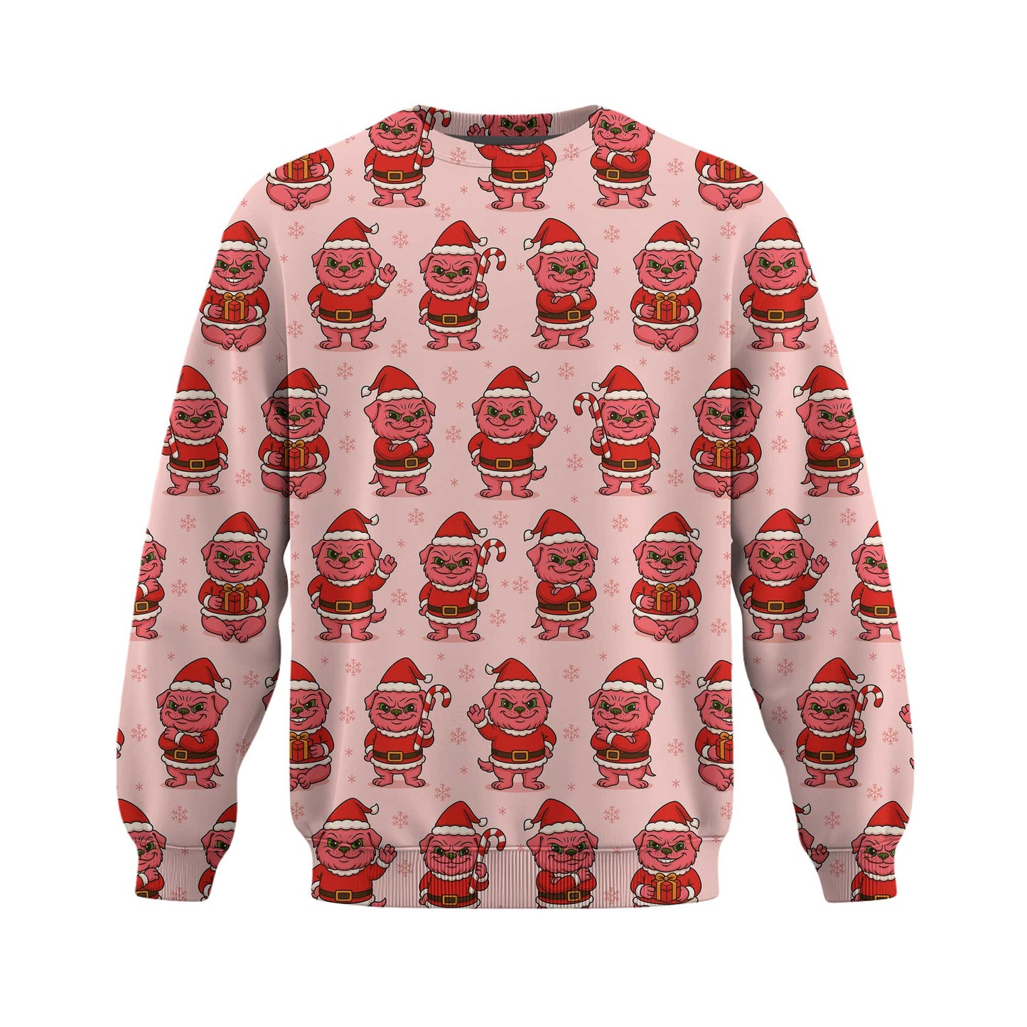 Funny Pattern Pug Shirt, Adorable Pink Grinch Xmas Hoodie, Christmas Pug Shirt For Dog Lover