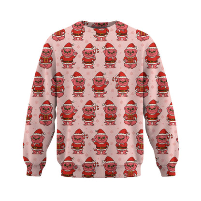 Funny Pattern Pug Shirt, Adorable Pink Grinch Xmas Hoodie, Christmas Pug Shirt For Dog Lover