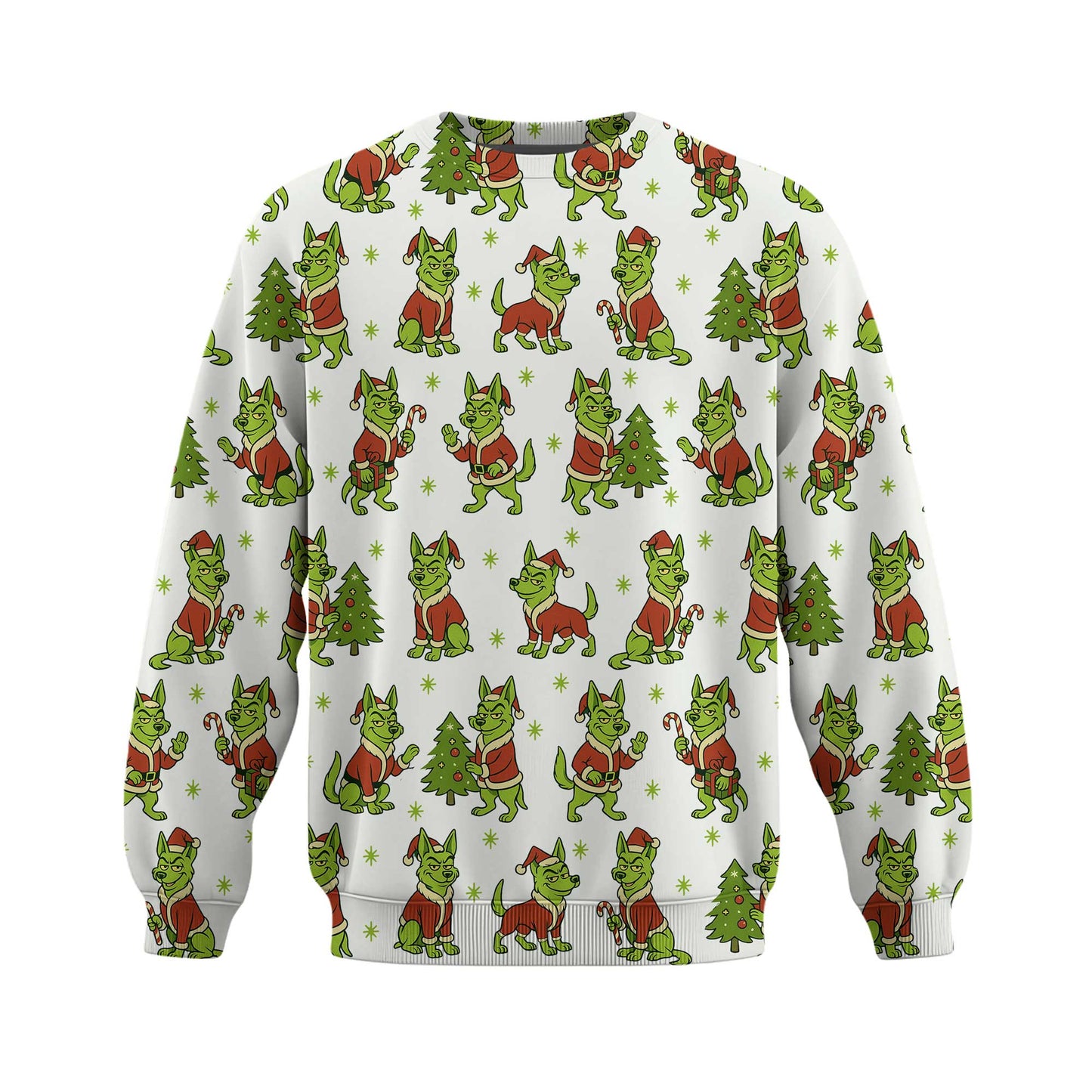 Funny German Shepherd Christmas Hoodie, German Shepherd Xmas Shirt, Dog Pattern Shirt For Pet Lover