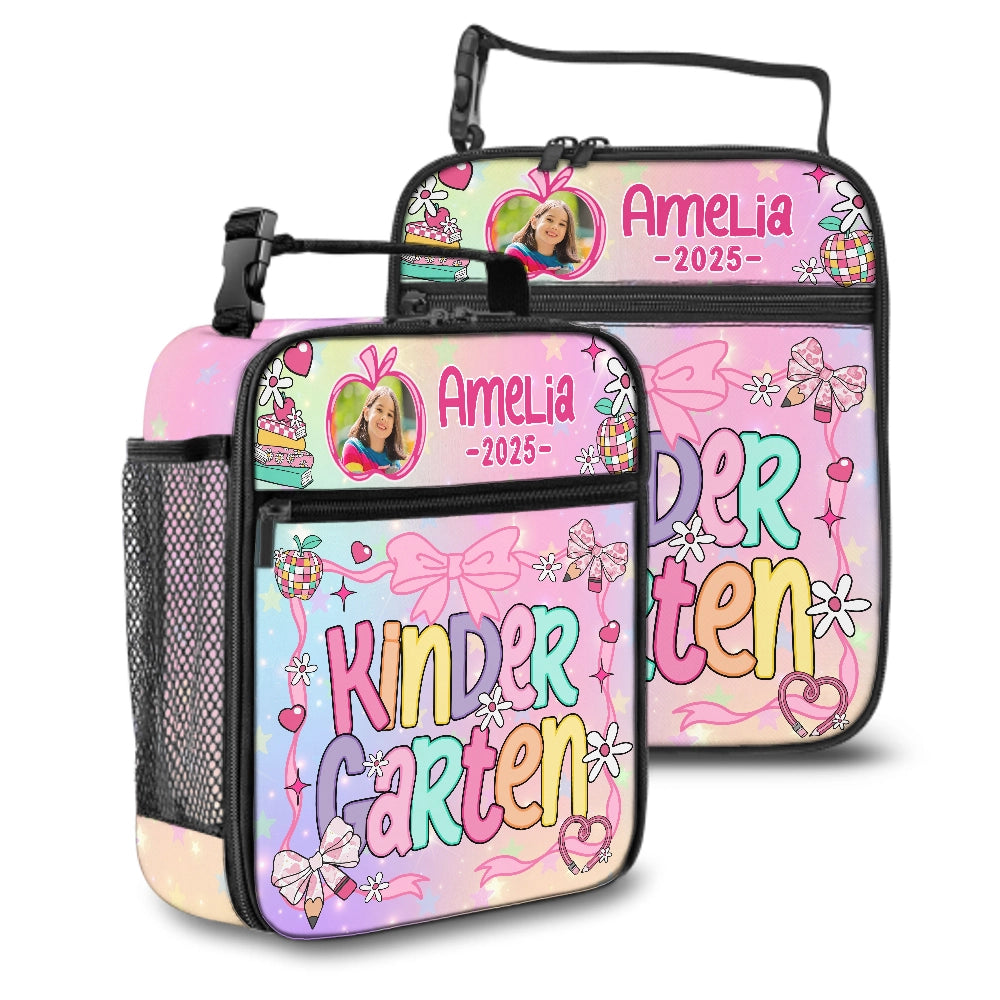 Pre-K Kindergarten Back To School, Custom First Day Of School - Personalized Lunch Bag