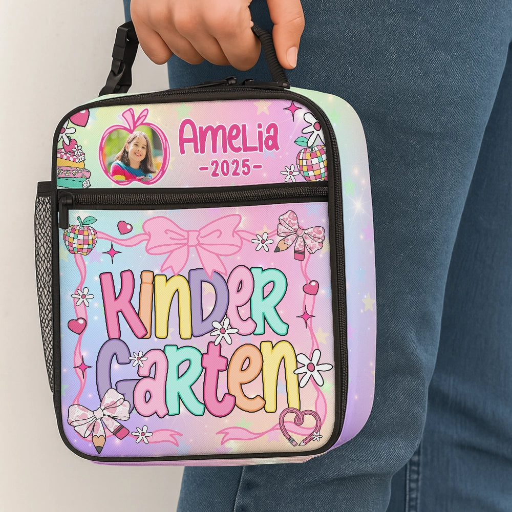 Pre-K Kindergarten Back To School, Custom First Day Of School - Personalized Lunch Bag