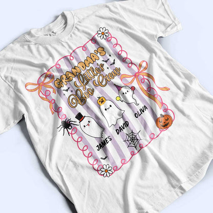 Grandma Little's Boo Crew - Funny Halloween Gift For Grandma - Personalized T-Shirt